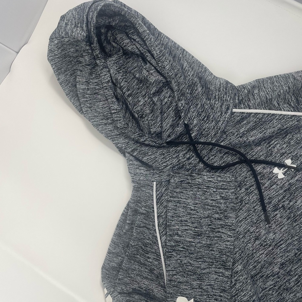 Womens Under Armour Loose Gray Heatgear Lightweight Hoodie Size M -Threadborne